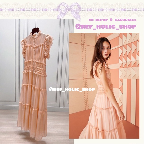 Ulla Johnson Rosalind Tiered Ruffle Midi Dress - Picture 5 of 10